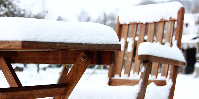 Gartenmöbel überwintern