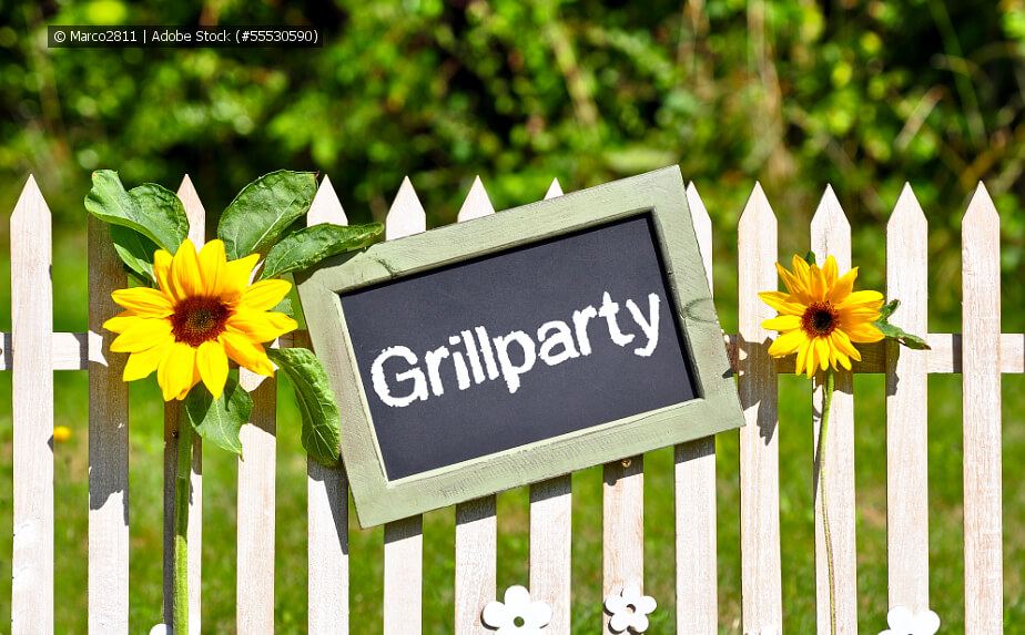 Grillecke im Garten - Grillparty